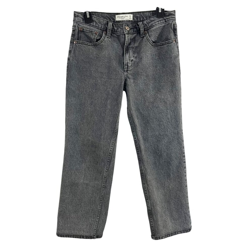 Abercrombie & Fitch Gray Straight Leg Jeans